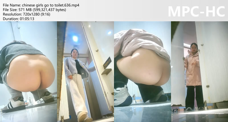 chinese girls go to toilet.636